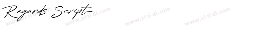 Regards Script字体转换